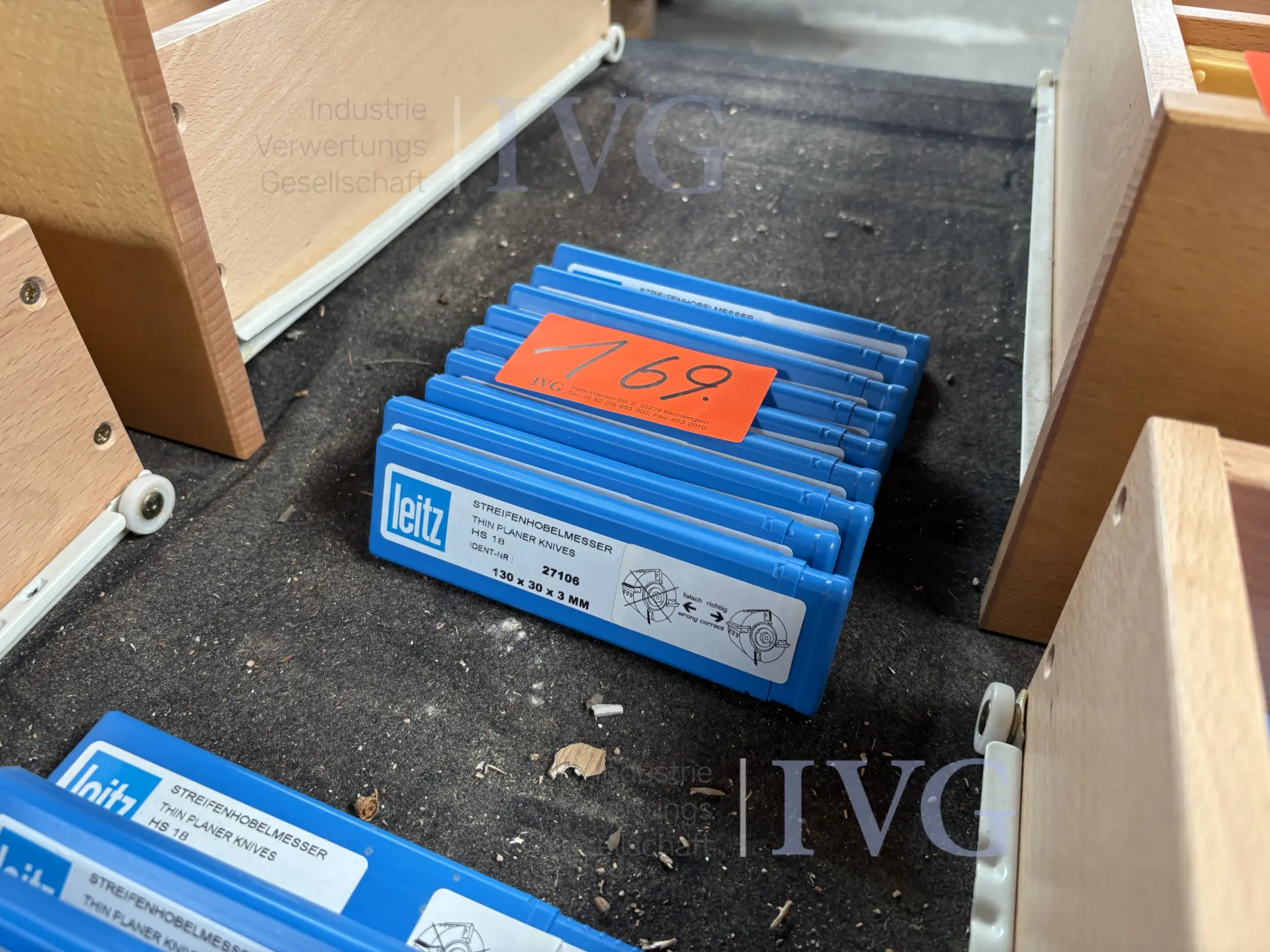 Posten Streifenhobelmesser LEITZ